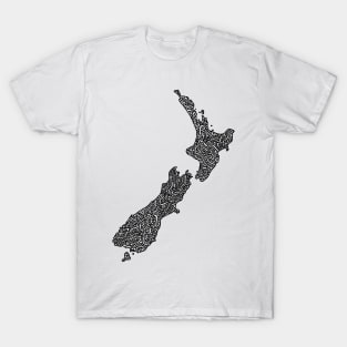 New Zealand Map T-Shirt